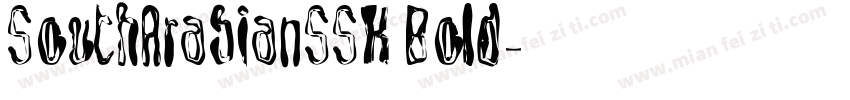 SouthArabianSSK Bold字体转换